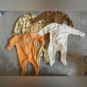 Old Navy Zipper Footie PJs 3M